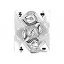 K playing card tattoo design idea