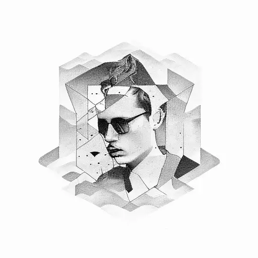 Ben Howard and alt-J theme with quotes and logos tattoo design idea