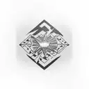 Ben Howard logo with amber run logo merged  tattoo design idea