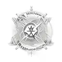 Ben Howard logo with amber run logo merged  tattoo design idea