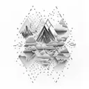 Ben Howard and alt-J theme with quotes and logos tattoo design idea