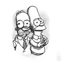 Los Simpson tattoo design idea