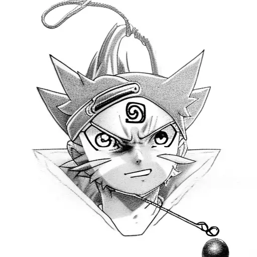 Naruto on a swing lonely, Nightwish pendulum tattoo design idea