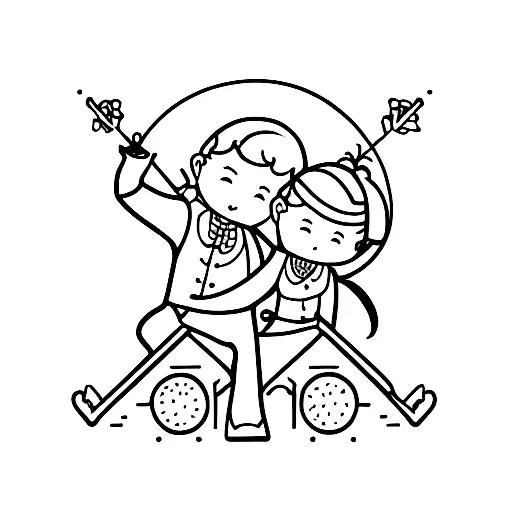 siblings tattoo design idea