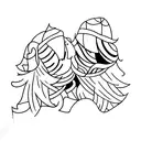 siblings tattoo design idea