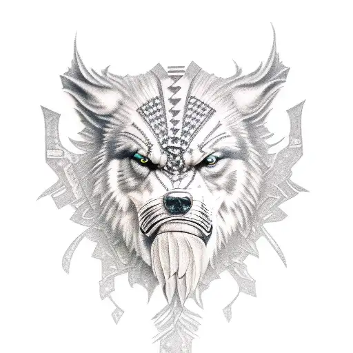 lobo tattoo design idea