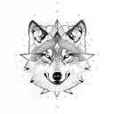 Wolf viking  tattoo design idea