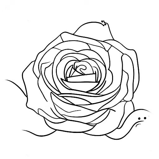 bipolar face, Roses, birds tattoo design idea