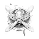 sleeve of marine life tattoo design idea
