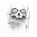 hold on pain ends tattoo design idea