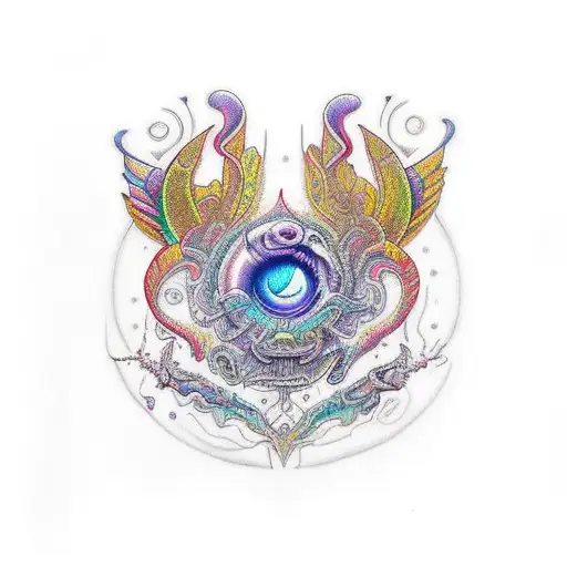 dessin a colorier sous dmt tattoo design idea