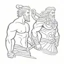 poseidon and thor tattoo design idea