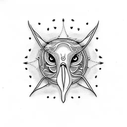 Seagulls tattoo design idea