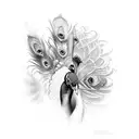 Peacock tattoo design idea