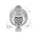 A rock image of Quetzalcoatl and Tezcatlipoca intertwined tattoo design idea