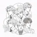 bts love yourself tattoo design idea