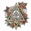 1991 triangle tattoo design idea