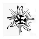 Poison Ivy transform into a daisy tattoo design idea