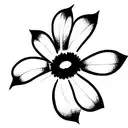 Poison Ivy transform into a daisy tattoo design idea