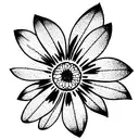 Poison Ivy transform into a daisy tattoo design idea