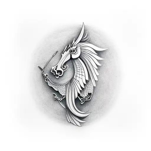 Pegasus tattoo design idea