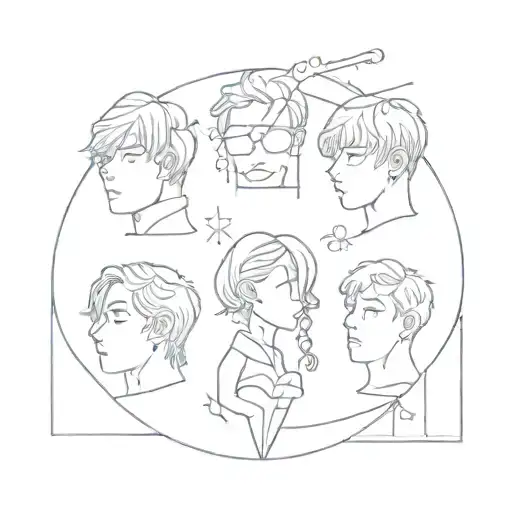 BTS tattoo design idea
