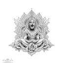 jewel, purity, devotion to god, hyacinth, delilah, sea, god tattoo design idea