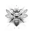 bumble bee  tattoo design idea