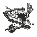 Make a pie tattoo design idea