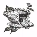 Make a pie tattoo design idea