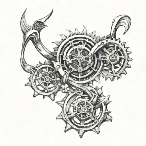 initials intertwined tattoo design idea