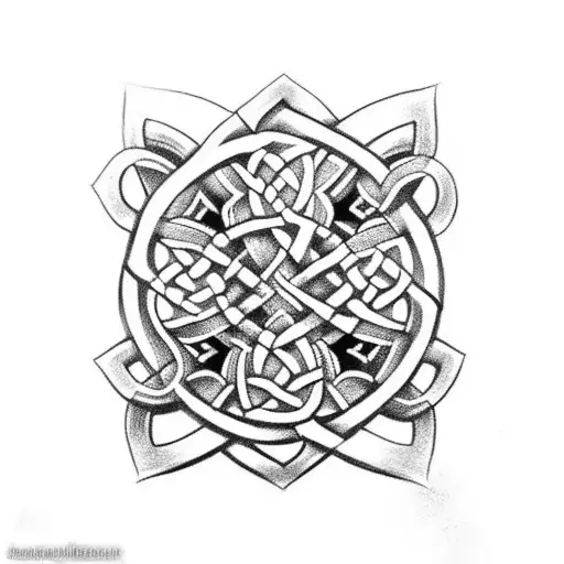 Celtic Knot, celtic cross,  tattoo design idea