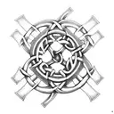 Celtic Knot, celtic cross,  tattoo design idea