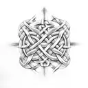 Celtic Knot, celtic cross,  tattoo design idea