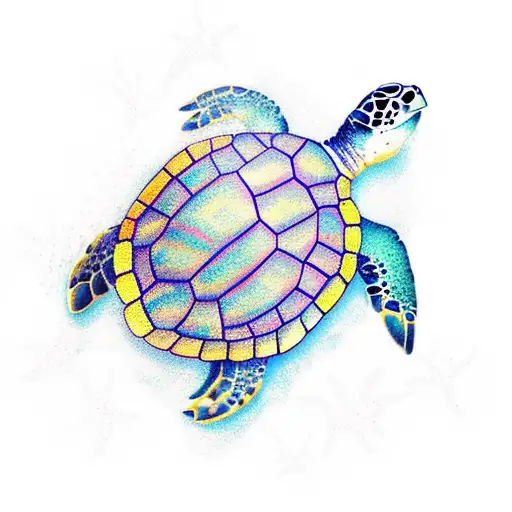sea ​​turtle tattoo design idea