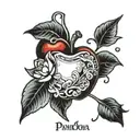 pandora apple tattoo design idea