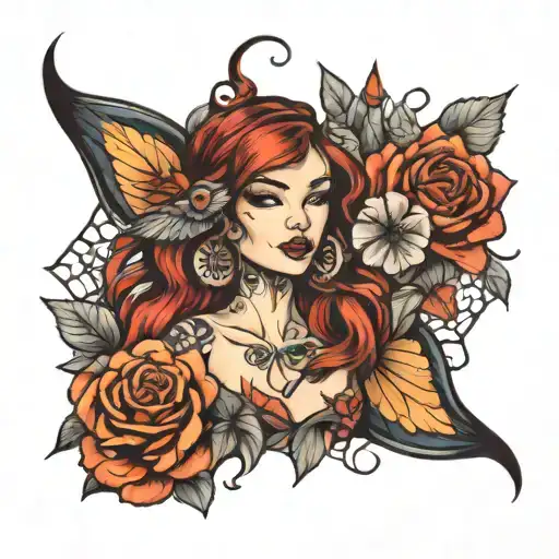 women needs to live and love  tattoo design idea