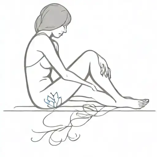 woman surviving to love  and live   tattoo design idea