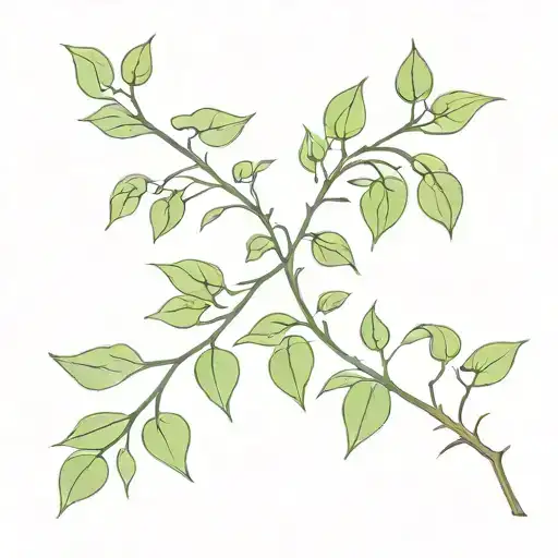 ivy, olive branch, august tattoo design idea
