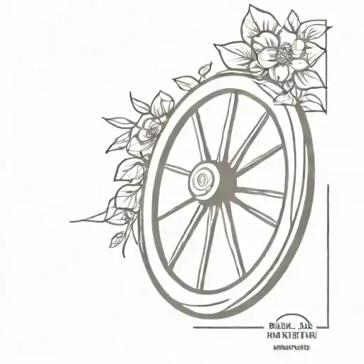 Wagon Wheel  tattoo design idea