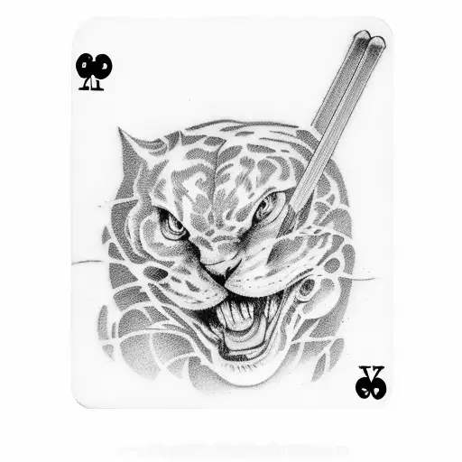 billiards playing cards  tattoo design idea