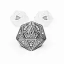 dnd dice set vertical flow tattoo design idea