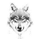 Wolf tattoo design idea