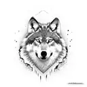 Wolf tattoo design idea
