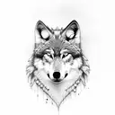 Wolf tattoo design idea