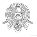 a scottish clan crest tattoo design idea