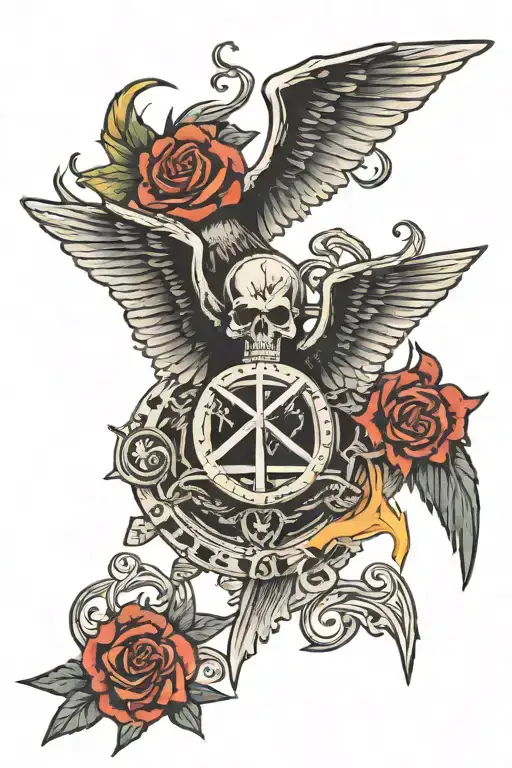 Metallica and linkin park tattoo design idea