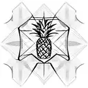 Pineapple tattoo design idea