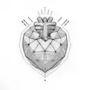 Cybersigilism love heart tattoo design idea