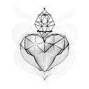 Cybersigilism love heart tattoo design idea